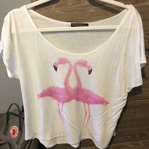 Flamingo crop top